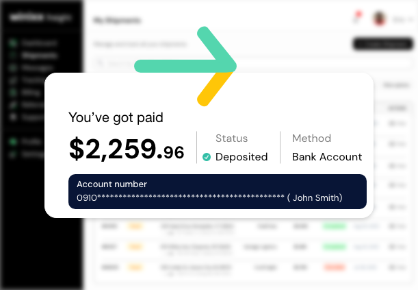 Fast carrier payouts with Winixx Freight