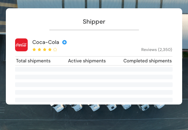 Verified shippers and transparent loads on Winixx Freight
